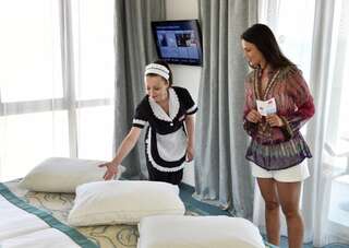 Отель Grifid Metropol Hotel - Premium All inclusive - Adults Only Золотые Пески Двухместный номер с 1 кроватью или 2 отдельными кроватями и частичным видом на море-6
